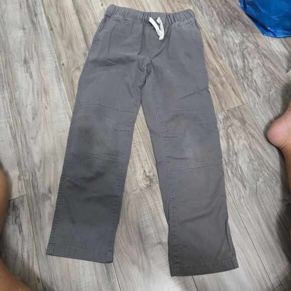 Cat & Jack Gray Straight Leg Pants Elastic Tie Waist Boys size 8 - Picture 5 of 5